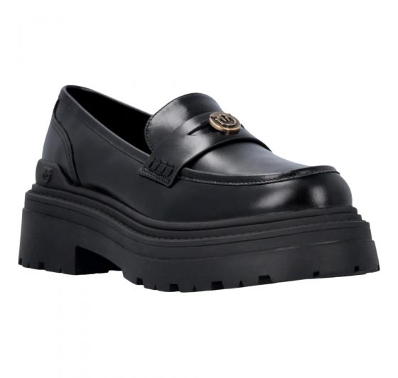 PINKO Mocassini Donna In Pelle Con Logo Love Birds SD0403P001 Colore Nero