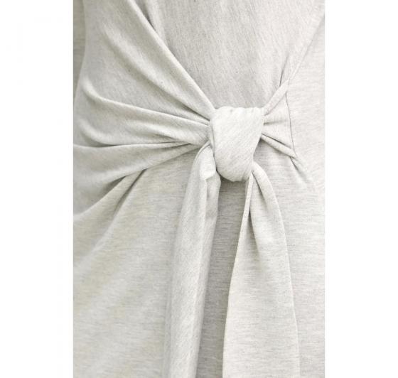 BOSS Vestito Donna In Jersey Elasticizzato Con Vita Annodata C Erlot 50547821 Colore Grigio