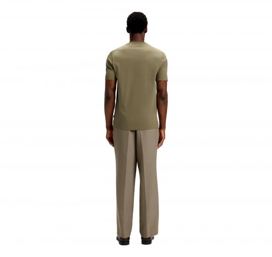 BOSS T Shirt Uomo In Jersey Di Cotone Con Logo Thompson 01 50468347 Colore Verde Oliva