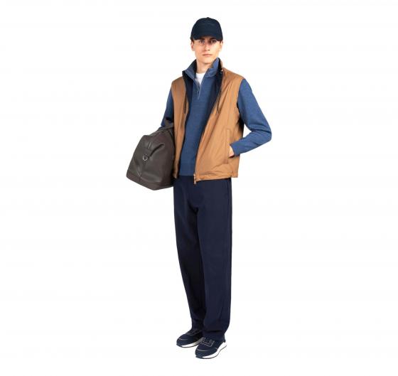 PAUL SHARK Maglia Uomo Mezza Zip In Lana Soft Cool Touch Con Dettagli In Typhoon Re 4x4 Stretch 99311021 Colore Avio