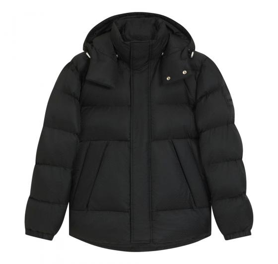 BOSS Giubbotto Uomo Idrorepellente Con Monogramma Jacquard H Corbinian5 50548727 Colore Nero