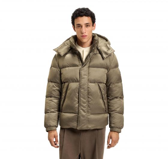BOSS Giacca Uomo Idrorepellente Con Monogramma Jacquard H Corbinian5 50548727 Colore Beige