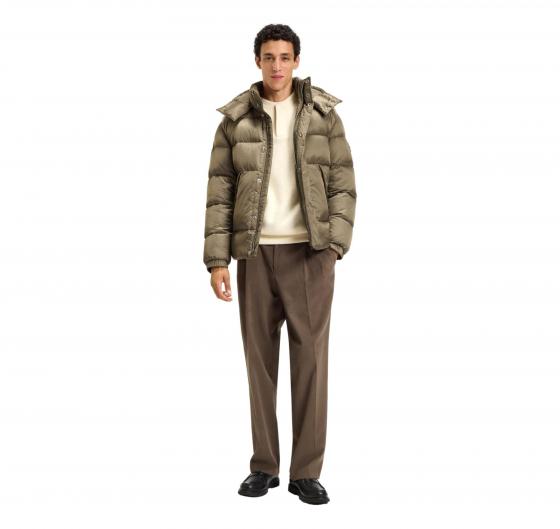 BOSS Giacca Uomo Idrorepellente Con Monogramma Jacquard H Corbinian5 50548727 Colore Beige