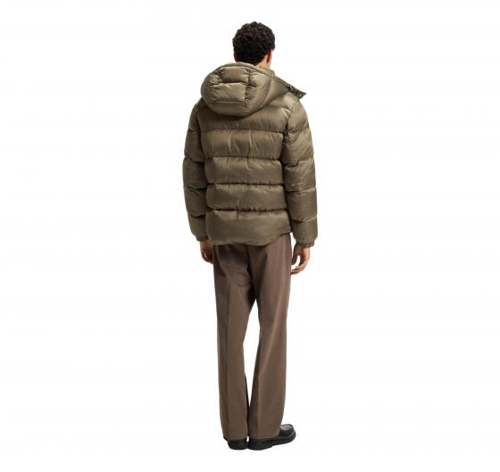 BOSS Giacca Uomo Idrorepellente Con Monogramma Jacquard H Corbinian5 50548727 Colore Beige