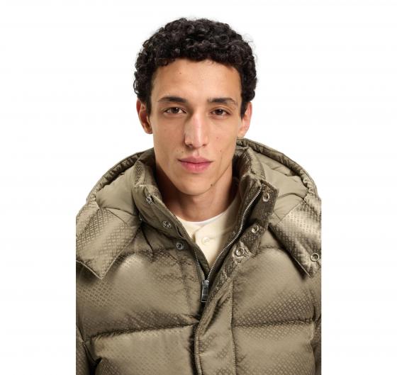 BOSS Giacca Uomo Idrorepellente Con Monogramma Jacquard H Corbinian5 50548727 Colore Beige