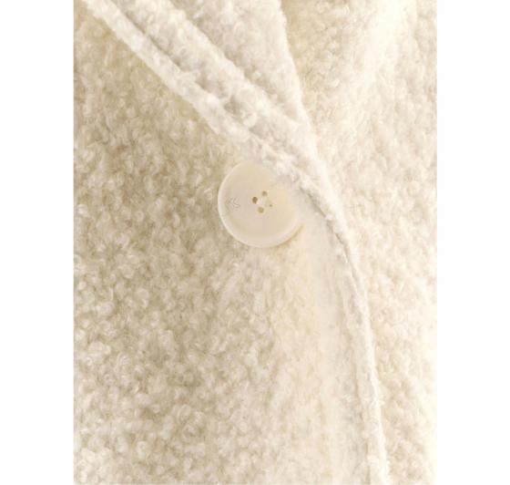 BOSS Cappotto Donna Caban Con Linea Squadrata e Lavorazione Boucle C Cabani 50548664 Colore Bianco