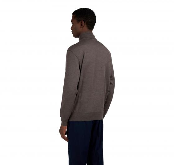 PAUL SHARK Maglia Uomo Mezza Zip Lana Merino Extrafine 15311103 Colore Tortora Melange