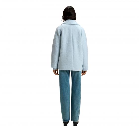 BOSS Cappotto Donna Caban Con Linea Squadrata e Lavorazione Boucle C Cabani 50548664 Colore Celeste