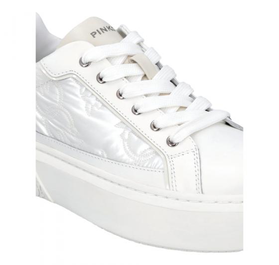 PINKO Sneakers Donna Yoko Con Monogramma Nylon SS0103P100 Z12 Colore Bianco