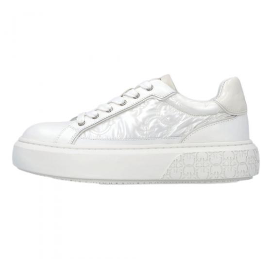 PINKO Sneakers Donna Yoko Con Monogramma Nylon SS0103P100 Z12 Colore Bianco