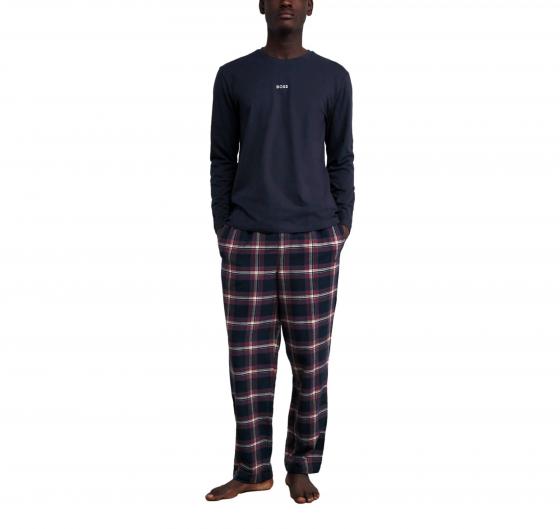 BOSS Pigiama Uomo Lungo Set Maglia Pantaloni Confezione Regalo 50550777 Colore Blu