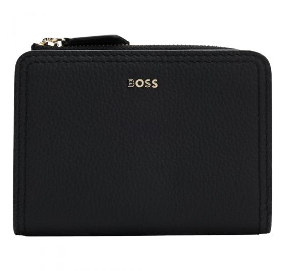 BOSS Portafoglio Donna Lenah Small Wallet 50558032 Pelle Martellata Colore Nero