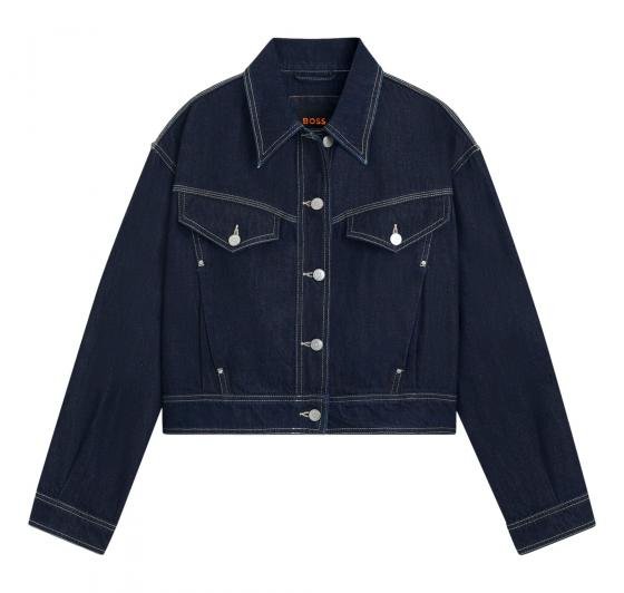 BOSS Giacca Donna Denim C_Bomber Trucker 50552464 Colore Blu