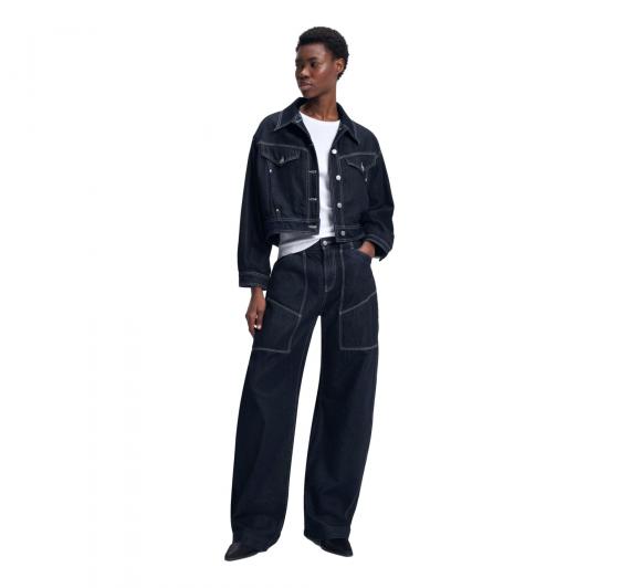 BOSS Giacca Donna Denim C_Bomber Trucker 50552464 Colore Blu