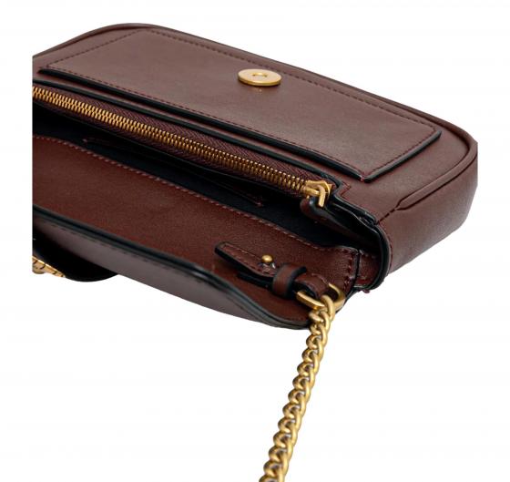 PINKO Borsa Donna Love One Pocket C Vitello Seta 100061 Colore Bordeaux R49Q