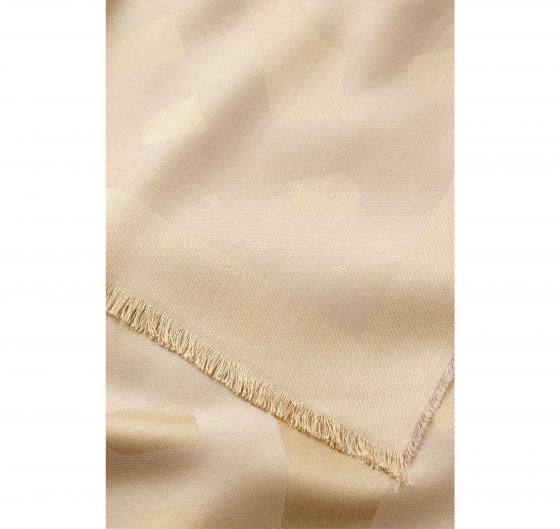 BOSS Sciarpa Donna Monyque 50555434 100×200 Lana Modal Monogram Colore Beige 275