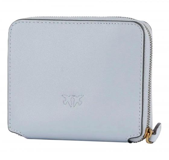 PINKO Portafoglio Donna Taylor Zip Around Vitello Seta 100249 E37Q Colore Azzurro