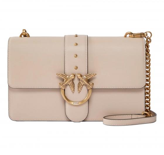 PINKO Borsa Donna Love One Classic St Cl Vitello Seta 105857 Colore Beige C50Q