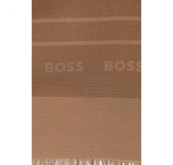 BOSS Foulard Donna Tessuto Fine Modal Seta Laik 50521800 Colore Beige Scuro 260