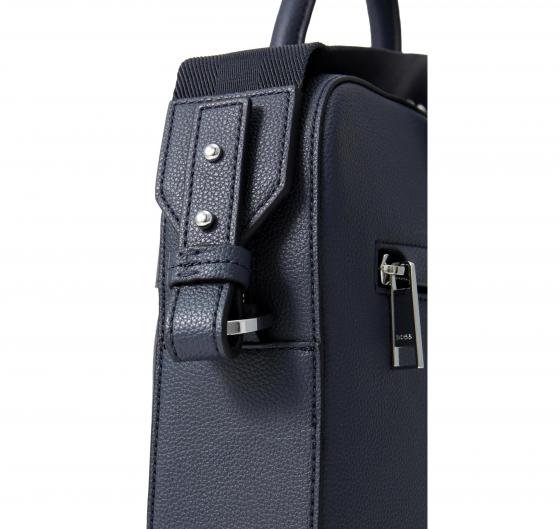 BOSS Borsa Uomo In Similpelle Martellata Con Logo Ray S Doc Case N 50536498 Colore Blu 468