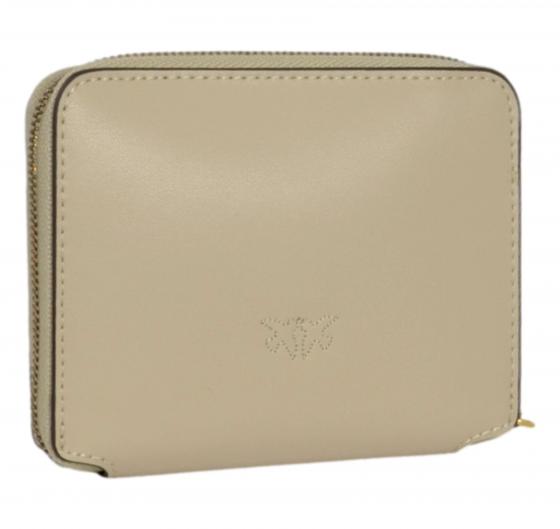 PINKO Portafoglio Donna Taylor Zip Around Vitello Seta 100249 Colore Beige C50Q