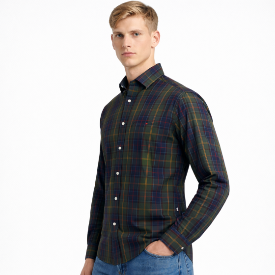 BARBOUR Camicia Uomo Kenton Classic Tartan MSH5689TN11 Slim Fit