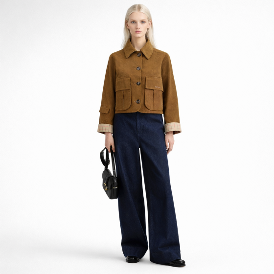 BARBOUR Giacca Donna Casual Dalbury Cotone e Lino LCA0380BR31 Colore Marrone