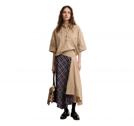 BARBOUR Gonna Donna Midi Dalbury Tartan LSK0147MI11 Colore Multi Check Blu Beige