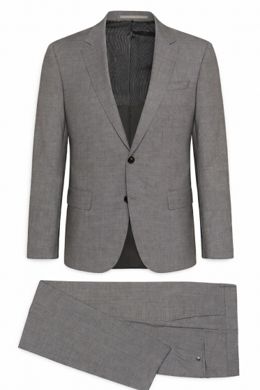 HUGO Abito Uomo Slim Fit C-HUTSON1 C-GANDER 50311094 Grigio Chiaro