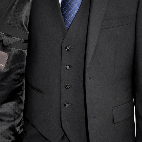 HUGO BOSS Selection Abito Uomo con Gilet 50218162 Nero