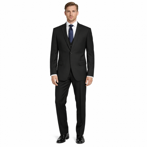 HUGO BOSS Selection Abito Uomo con Gilet 50218162 Nero