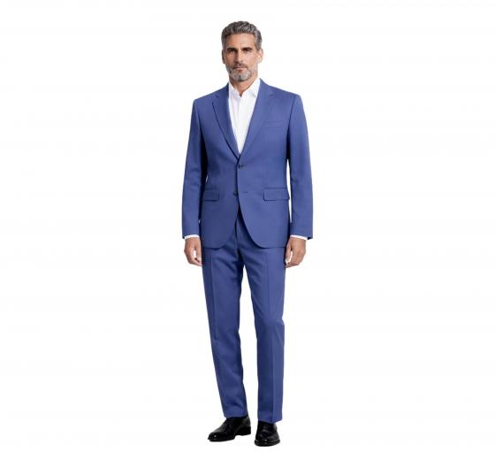 BOSS Abito Uomo Slim Fit Lana Elasticizzata Antipiega H-HUGE-2PCS-224 50509485 Blu