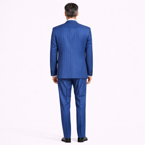 SIMBOLS Abito Uomo Gessato Blu A10600L Made in Italy