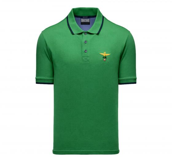 AERONAUTICA MILITARE Polo Uomo In Pique Di Cotone 261PO1308UP00082 Colore Verde