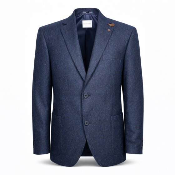 ROY ROBSON Giacca Uomo Regular Fit in Lana Mista con Tasche a Toppe Colore Blu