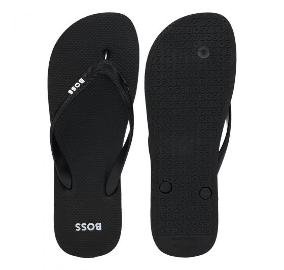 BOSS Infradito Uomo Con Dettaglio Logo In Contrasto Tracy Thng rblg N 50498208 Colore Nero