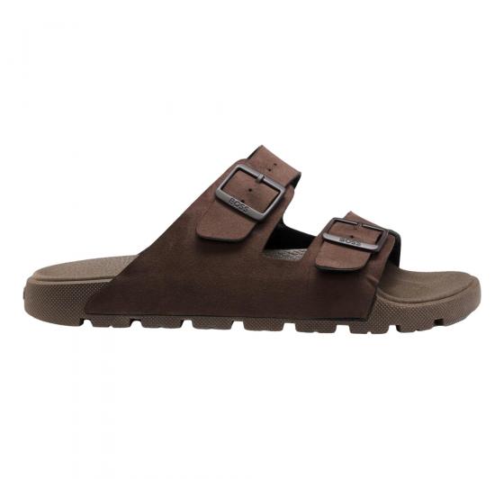 BOSS Sandali Uomo Slider Con Doppia Fascetta e Fibbie Con Logo Surfley Sand mf 50563157 Colore Marrone