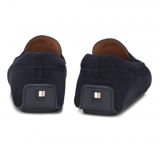 BOSS Mocassini Penny In Pelle Scamosciata Noel Mocc Sdpeb 50541750 Colore Blu Scuro