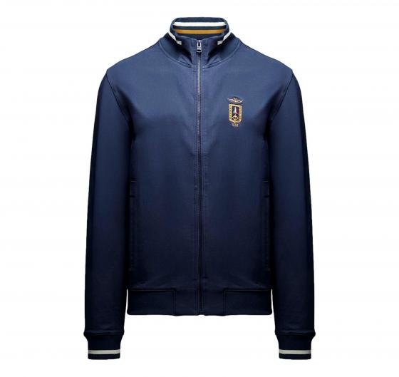 AERONAUTICA MILITARE Felpa Uomo In Cotone Frecce Tricolori 261FE2089UF00674 Colore Blu Navy