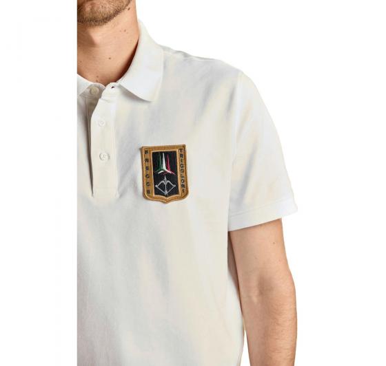 AERONAUTICA MILITARE Polo Uomo Frecce Tricolori Con Patch PO1927UP00191 Colore Bianco