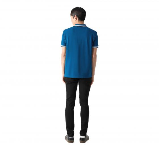 BOSS Polo Uomo Paddy In Pique Di Cotone Regular Fit 50469055 Colore Blu