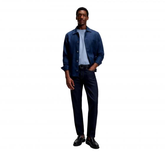 BOSS Maglione Uomo Cotone Girocollo Regular Fit Celeste Upacas-L 50556344