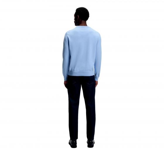 BOSS Maglione Uomo Cotone Girocollo Regular Fit Celeste Upacas-L 50556344