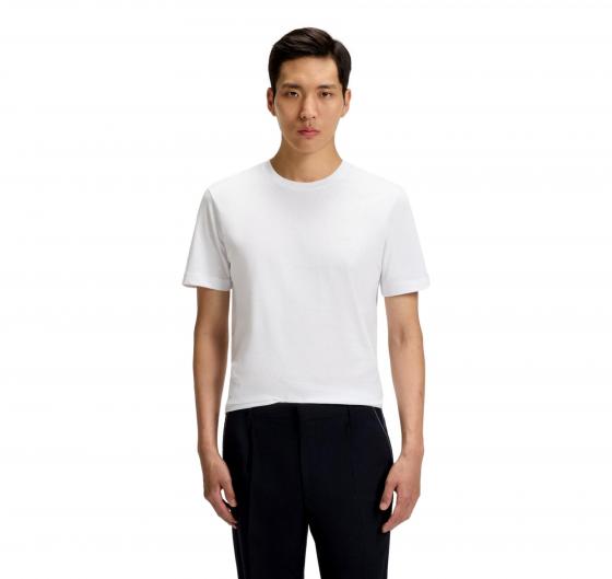 BOSS T Shirt Uomo In Jersey Di Cotone Con Logo Thompson 01 50468347 Colore Bianco