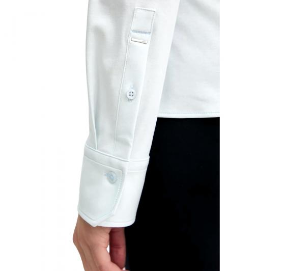 BOSS Camicia Donna Extra Slim In Jersey Di Cotone Bronta Tuesday 50543691 Colore Celeste