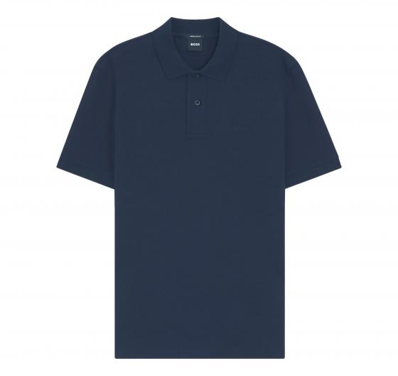 BOSS Polo Uomo Pallas 50553564 Blu Cotone Pique Regular Fit
