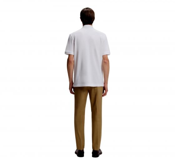 BOSS Polo Uomo Pallas 50553564 Bianco Cotone Pique Regular Fit