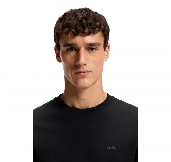 BOSS T Shirt Uomo In Jersey Di Cotone Con Logo Thompson 01 50468347 Colore Nero