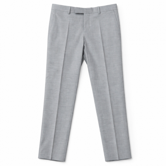 BOSS Abito Uomo Due Pezzi Slim Fit Misto Lana H-Huge 2Pcs Peak 50557273 Grigio Chiaro