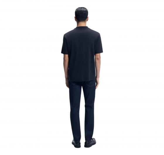 BOSS T Shirt In Cotone Mercerizzato Con Monogramma Double B C Taut 01 50555844 Colore Blu Scuro